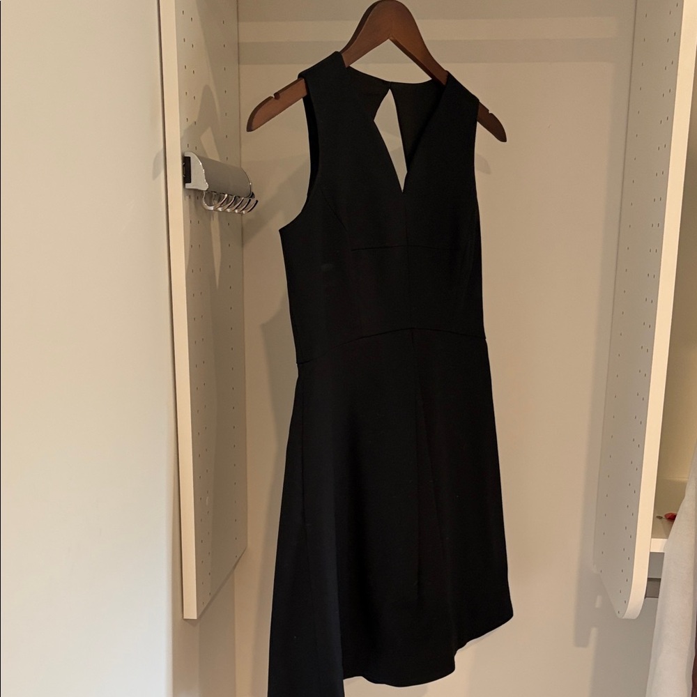 Halston Heritage Black Asymmetrical Dress